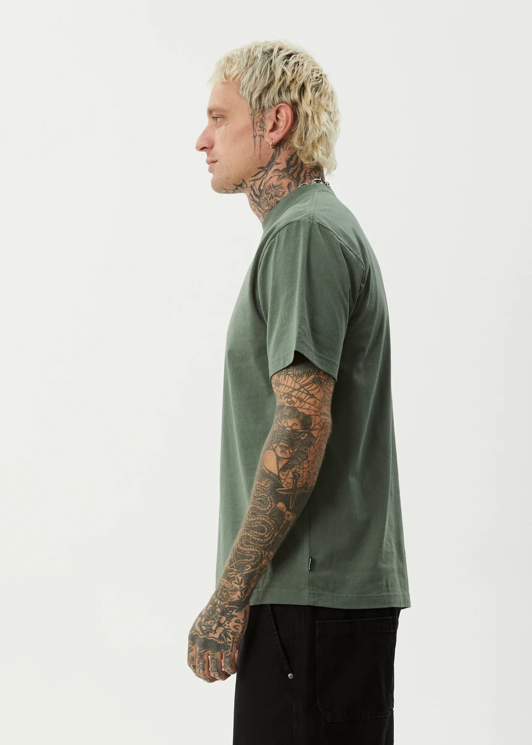 Afends Flame Recycled Retro T-Shirt - Sycamore