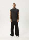Afends Vacation Sleeveless Tee - Stone Black