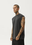 Afends Vacation Sleeveless Tee - Stone Black