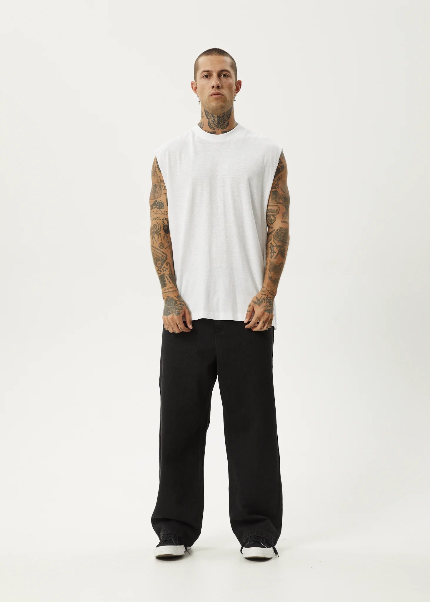Afends Vacation Sleeveless Tee - White