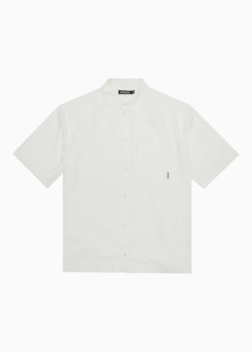 Afends Everyday Hemp Short Sleeve Shirt Off White
