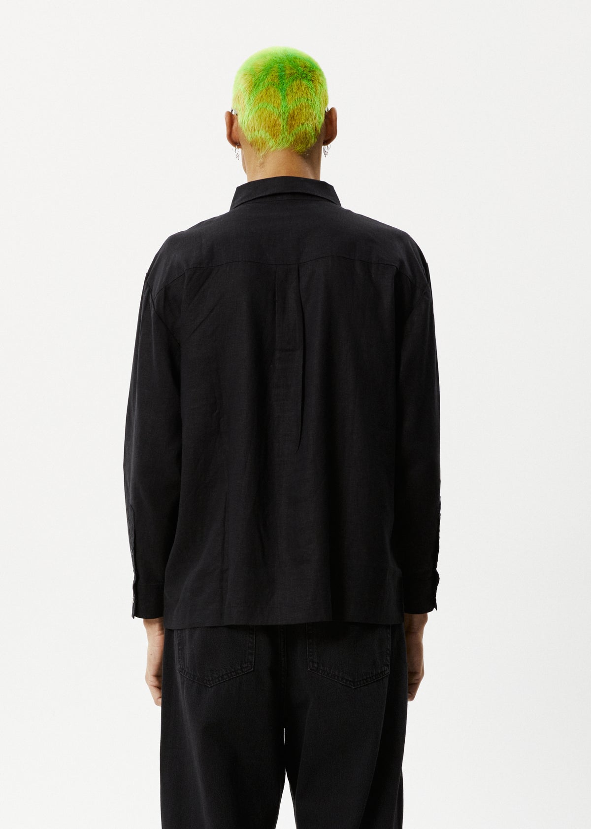 Afends Everyday Long Sleeve Shirt  Black