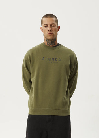 Thrown Out - Recycled Crew Neck - Military