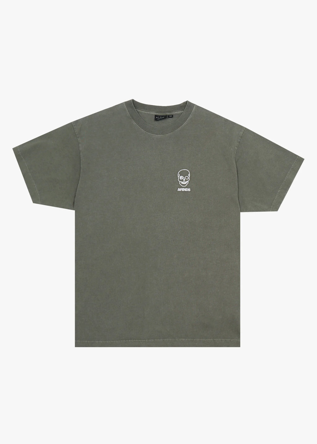 Afends Skeletor Recycled Boxy Fit Tee Washed Sycamore