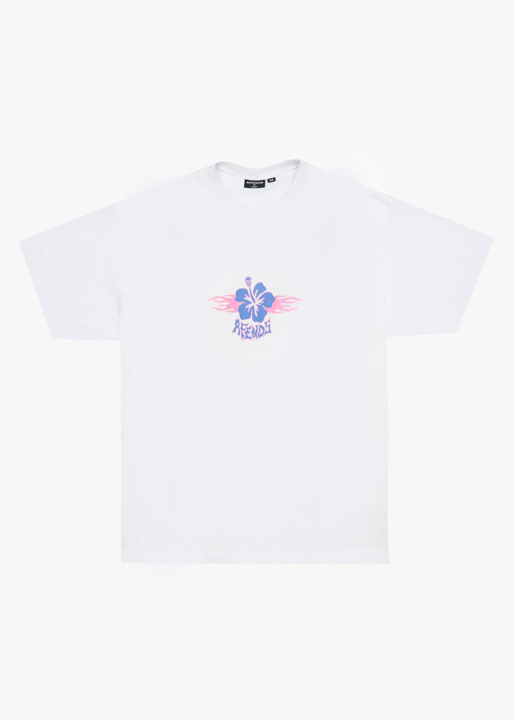 Afends Wiped Out Hemp Boxy Fit Tee - White