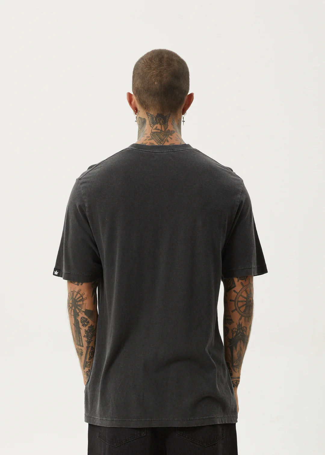 Afends Classic Hemp Retro Fit Tee Stone Black