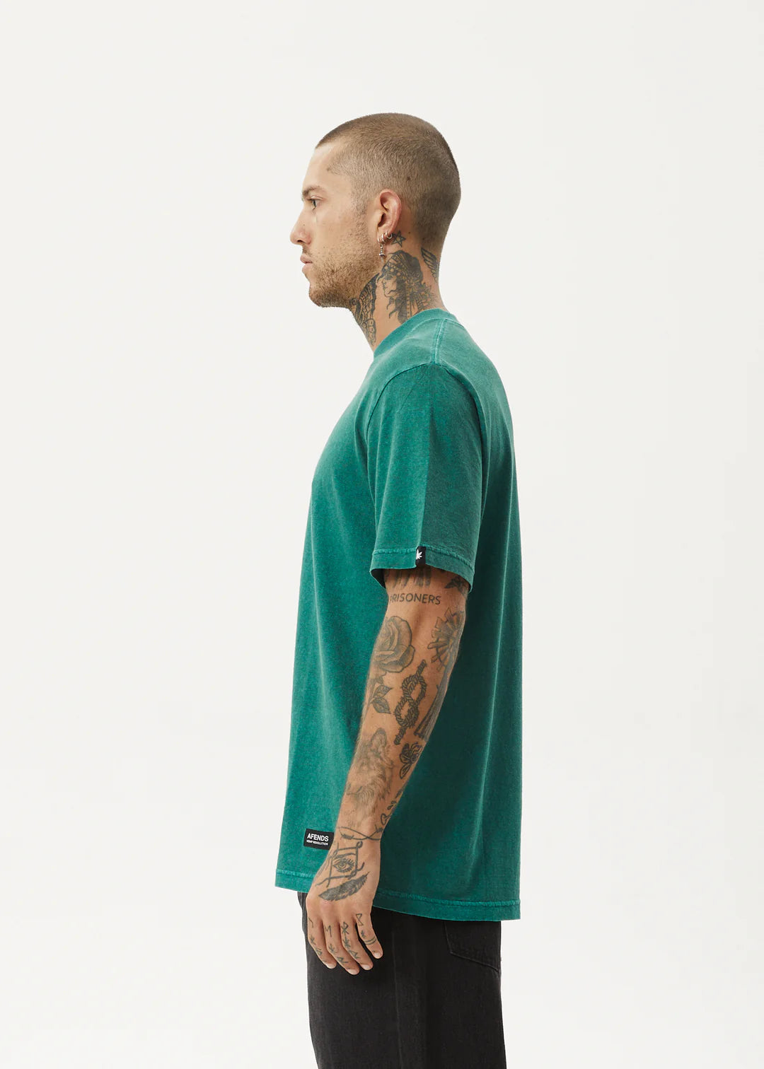 Afends Classic Hemp Retro Fit Tee Washed Pine