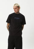 Thrown Out Recycled Retro Fit Tee - Black