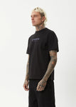 Thrown Out Recycled Retro Fit Tee - Black