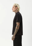 Thrown Out Recycled Retro Fit Tee - Black