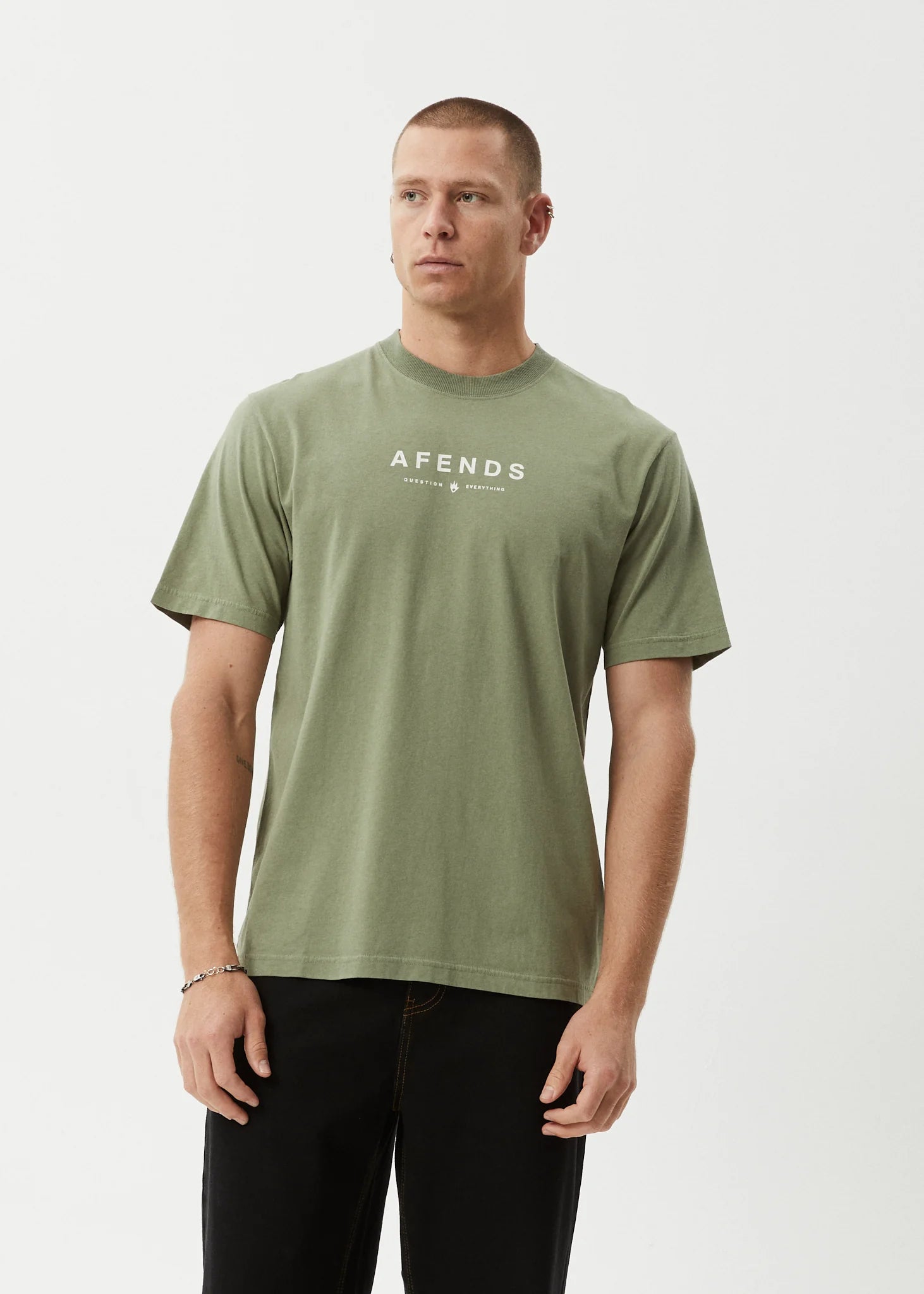 Afends Thrown Out Retro Fit Tee Retro Fit Tee Oil