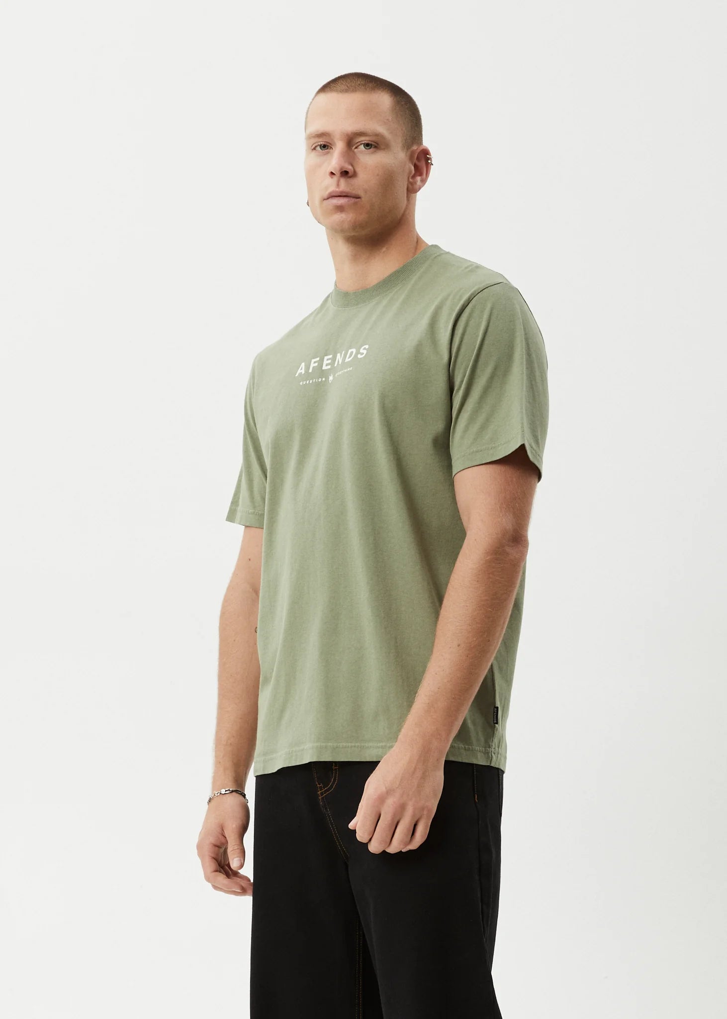 Afends Thrown Out Retro Fit Tee Retro Fit Tee Oil