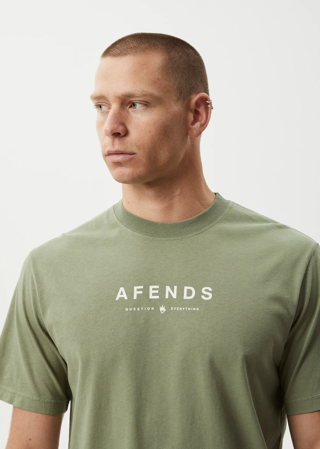 Afends Thrown Out Retro Fit Tee Retro Fit Tee Oil