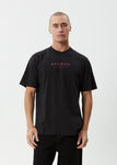 Afends Thrown Out Retro Fit Tee Retro Fit Tee Stone Black