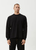 Afends Genesis Recycled Boxy Long Sleeve Tee Black