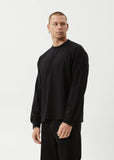 Afends Genesis Recycled Boxy Long Sleeve Tee Black