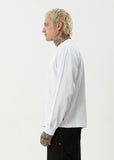 Afends Genesis Recycled Boxy Long Sleeve Tee White