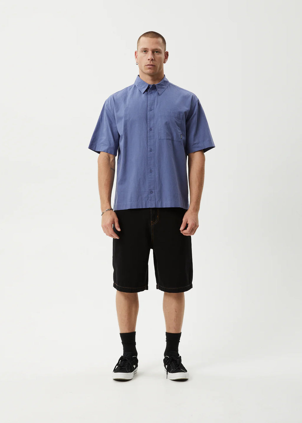 Afends Everyday Hemp Short Sleeve Shirt Marlin