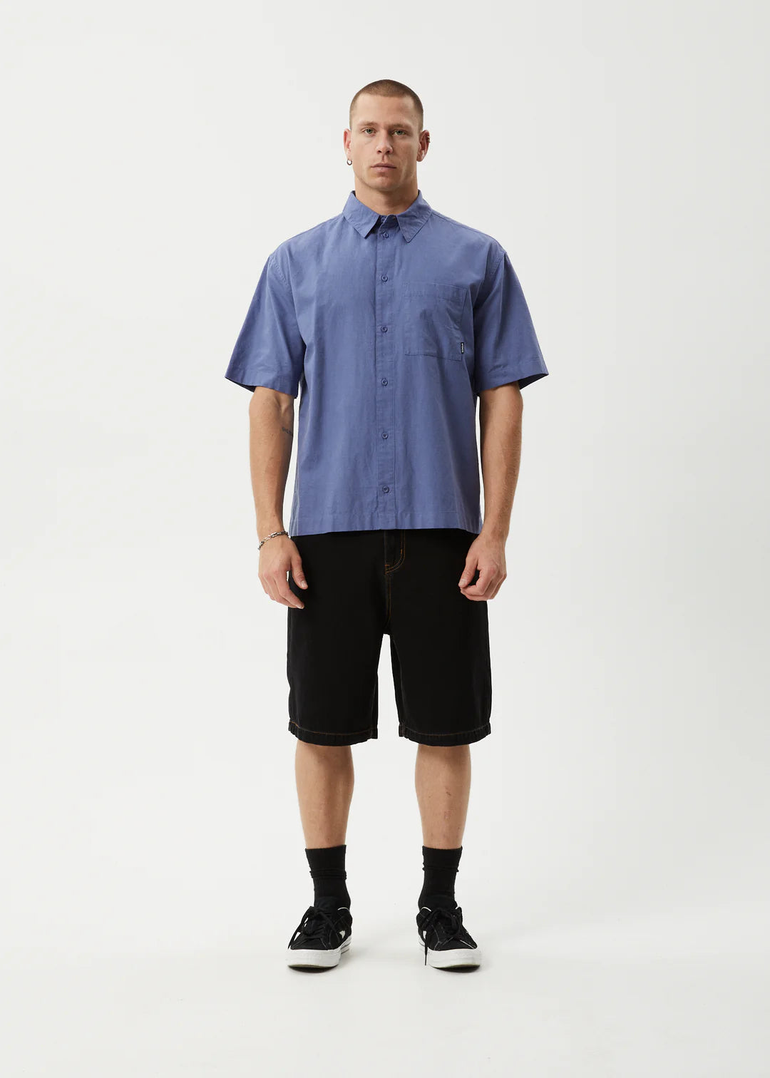 Afends Everyday Hemp Short Sleeve Shirt Marlin