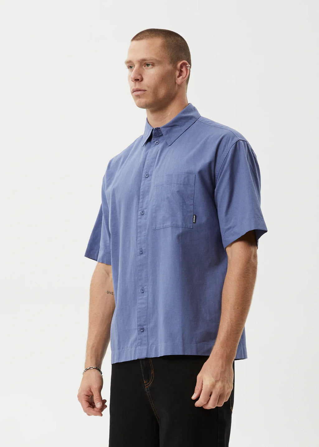 Afends Everyday Hemp Short Sleeve Shirt Marlin