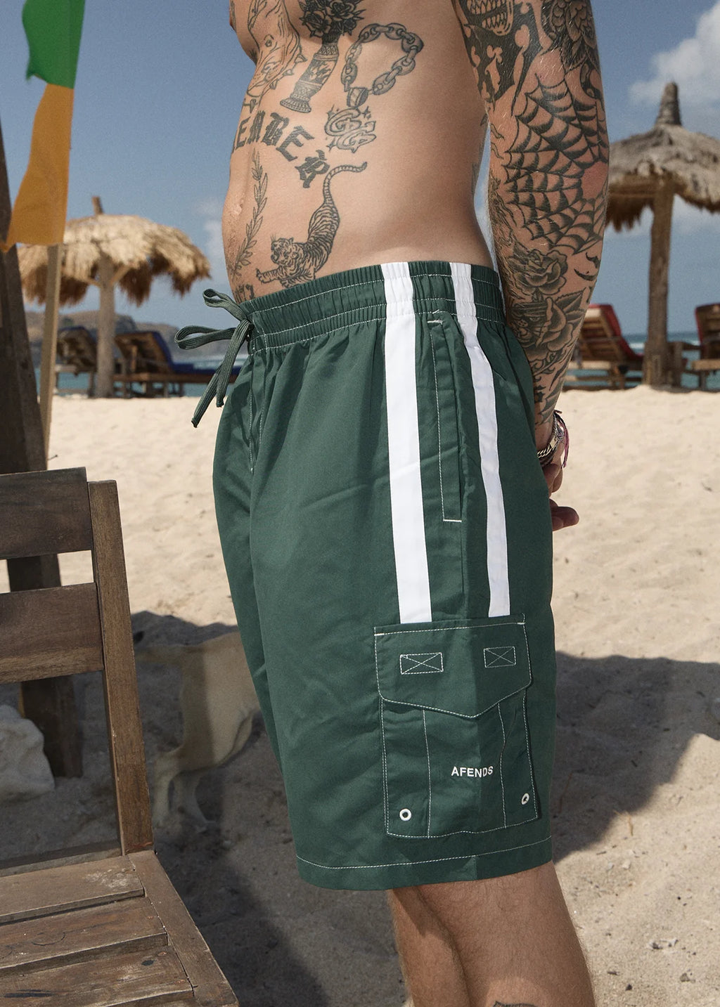 Afends House Related Recycled Cargo Short 21" - Pine