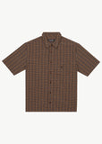 Afends Hometown Short Sleeve Shirt - Coffee