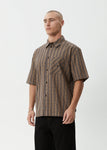 Afends Hometown Short Sleeve Shirt - Coffee