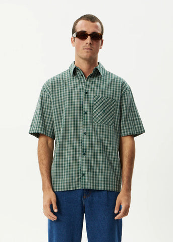 Afends Shipwreck Recycled Short Sleeve Shirt - Pine