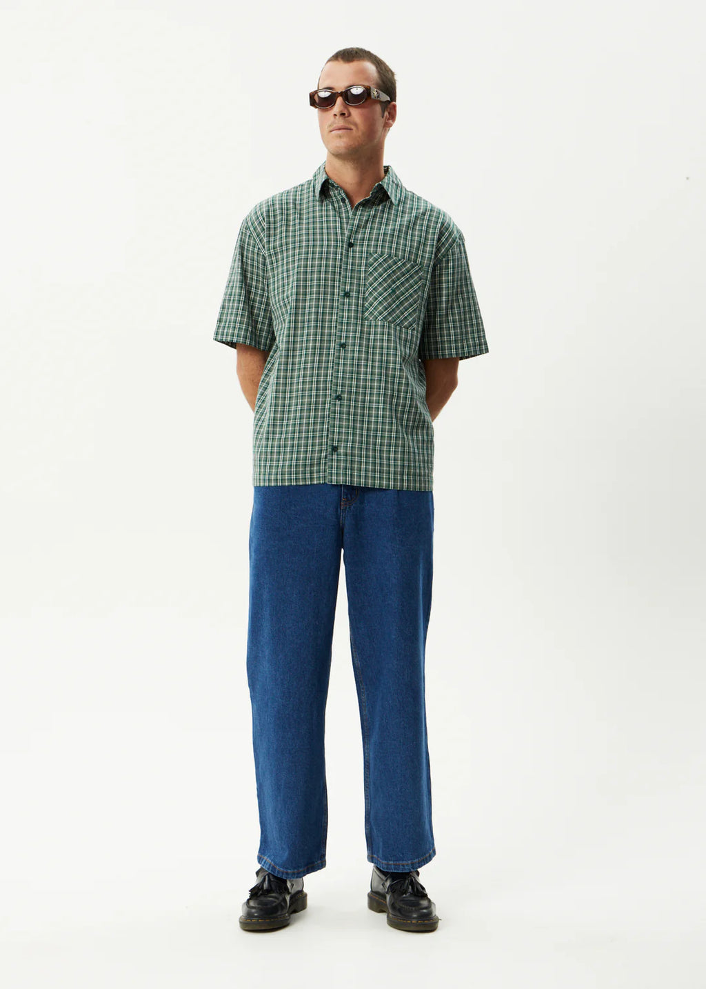 Afends Shipwreck Recycled Short Sleeve Shirt - Pine