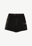 Crashed Out Recycled Surf Related Boardshort 18 Inch - Black