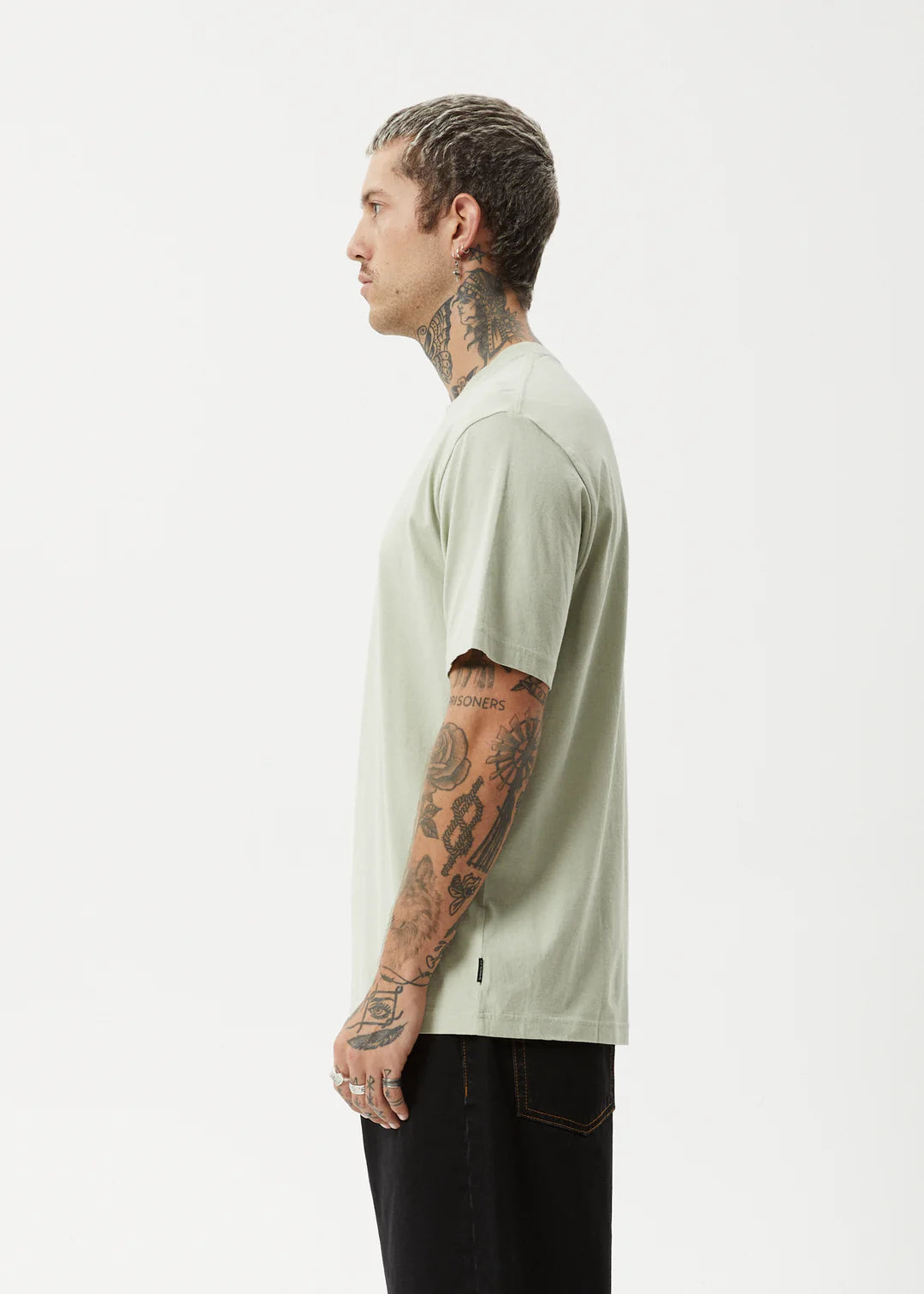 Afends Creator Recycled Retro Fit Tee Eucalyptus