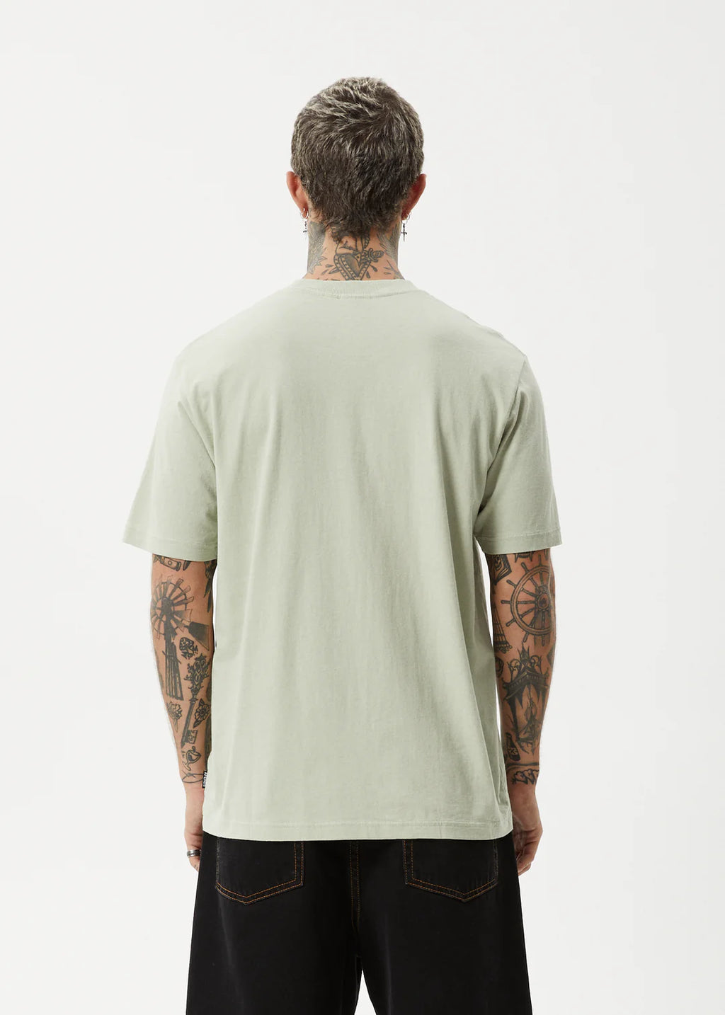 Afends Creator Recycled Retro Fit Tee Eucalyptus