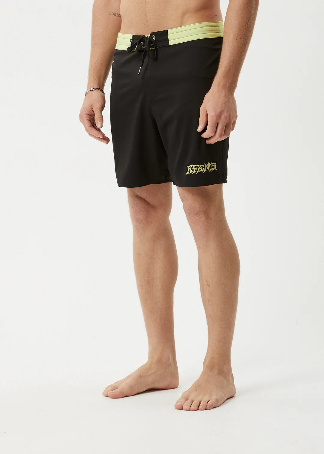 Afends Peace Out Recycled Surf Related Boardshort 18 Inch - Black