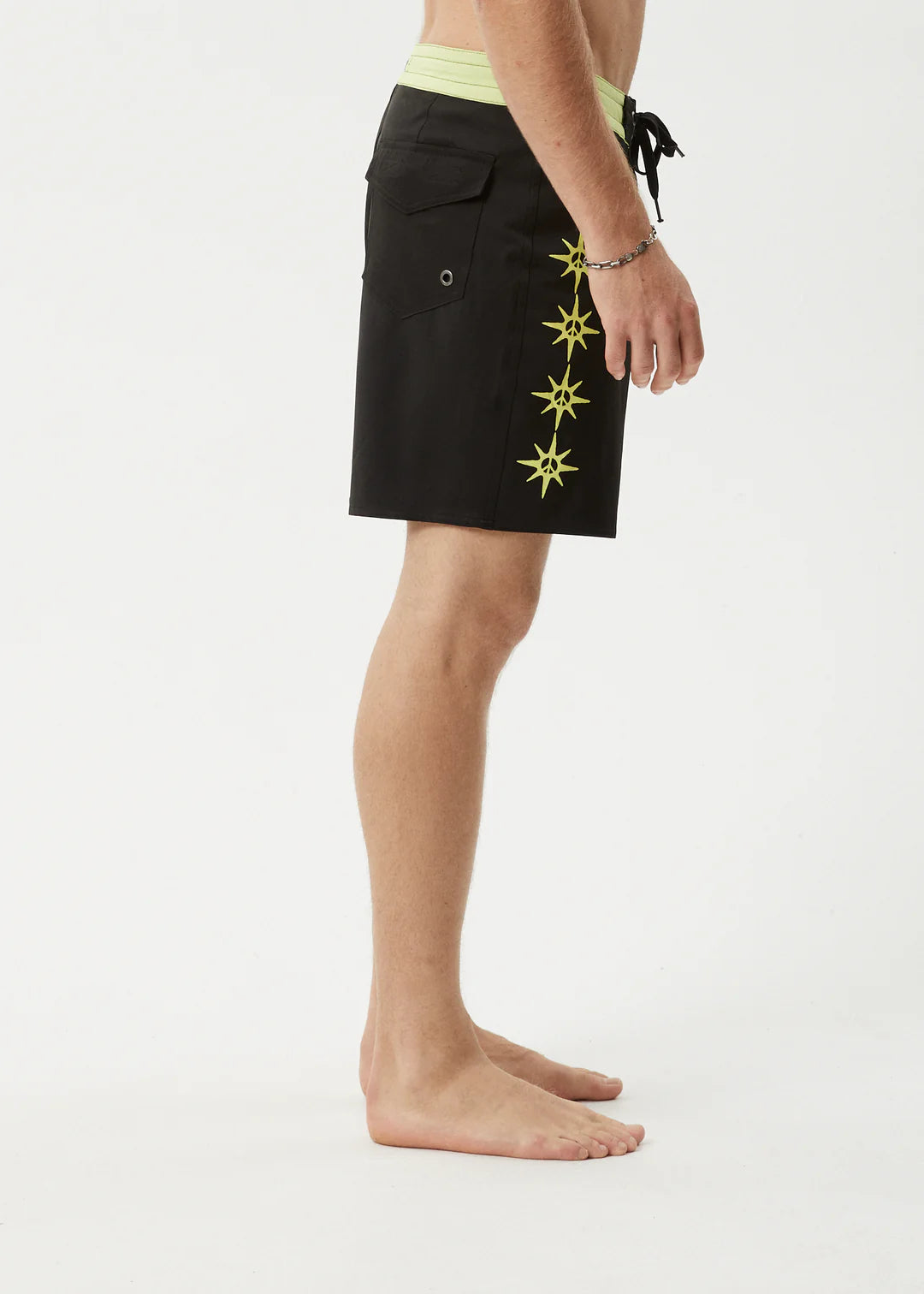 Afends Peace Out Recycled Surf Related Boardshort 18 Inch - Black