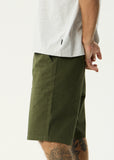 Afends Glider Recycled Pleated Short 22 Inch - Military