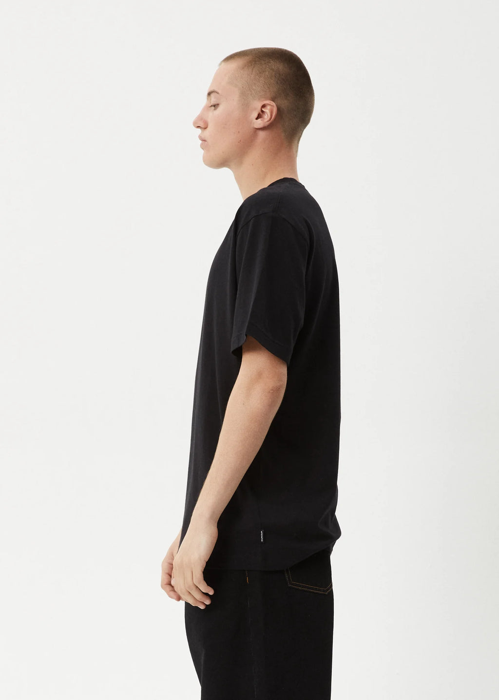 Afends Tread Retro Fit Tee Black