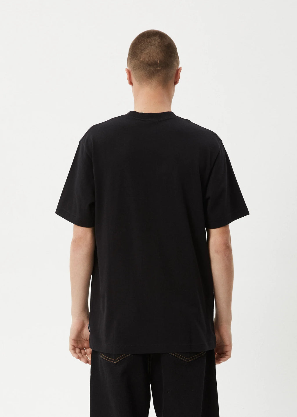 Afends Tread Retro Fit Tee Black