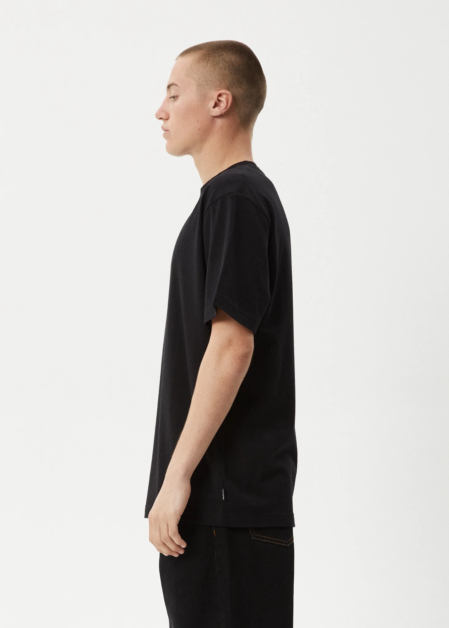 Afends Tread Retro Fit Tee Black