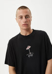 Afends High Priority  Boxy Fit Tee - Black