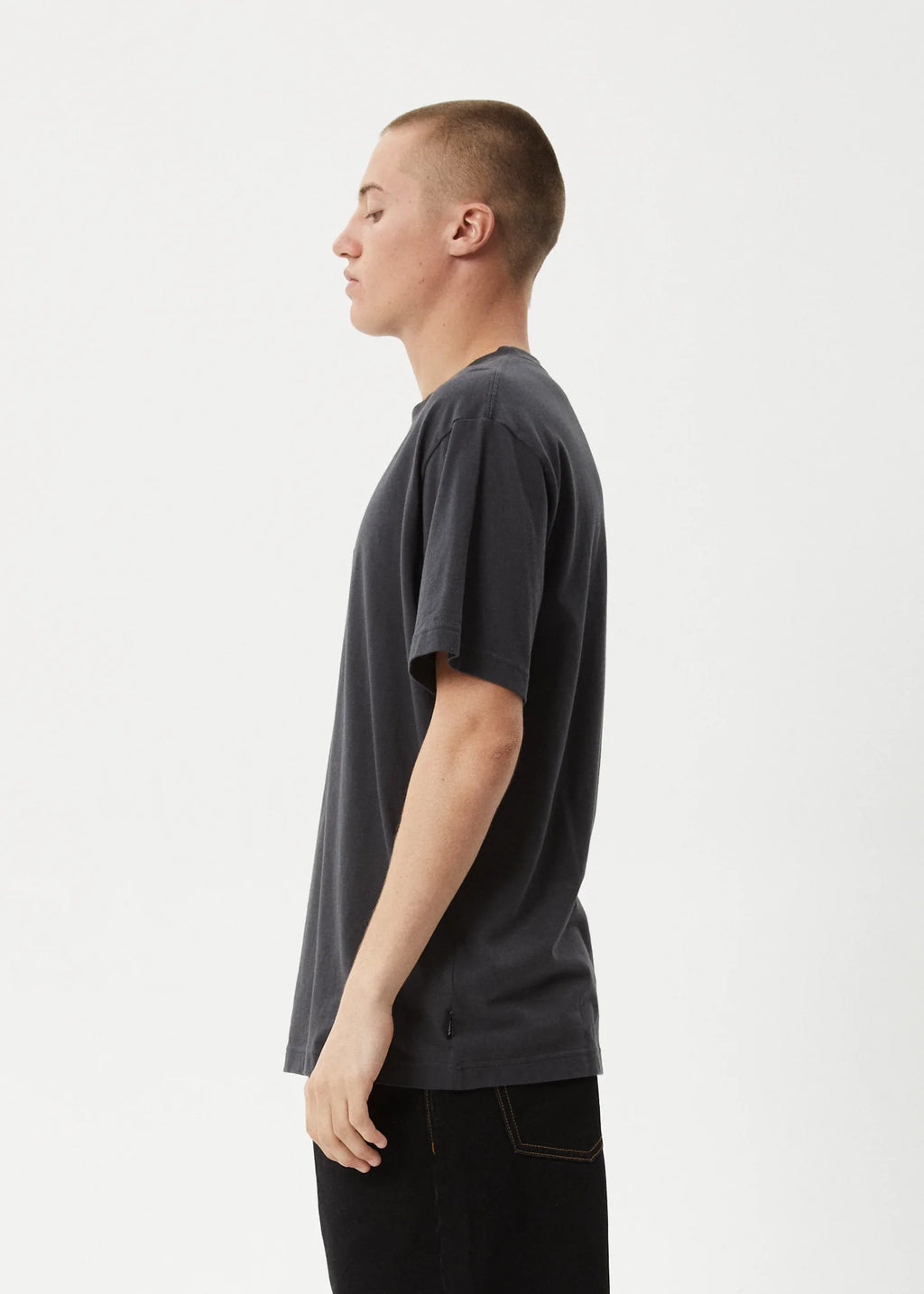 Afends Ember Retro Fit Tee Charcoal