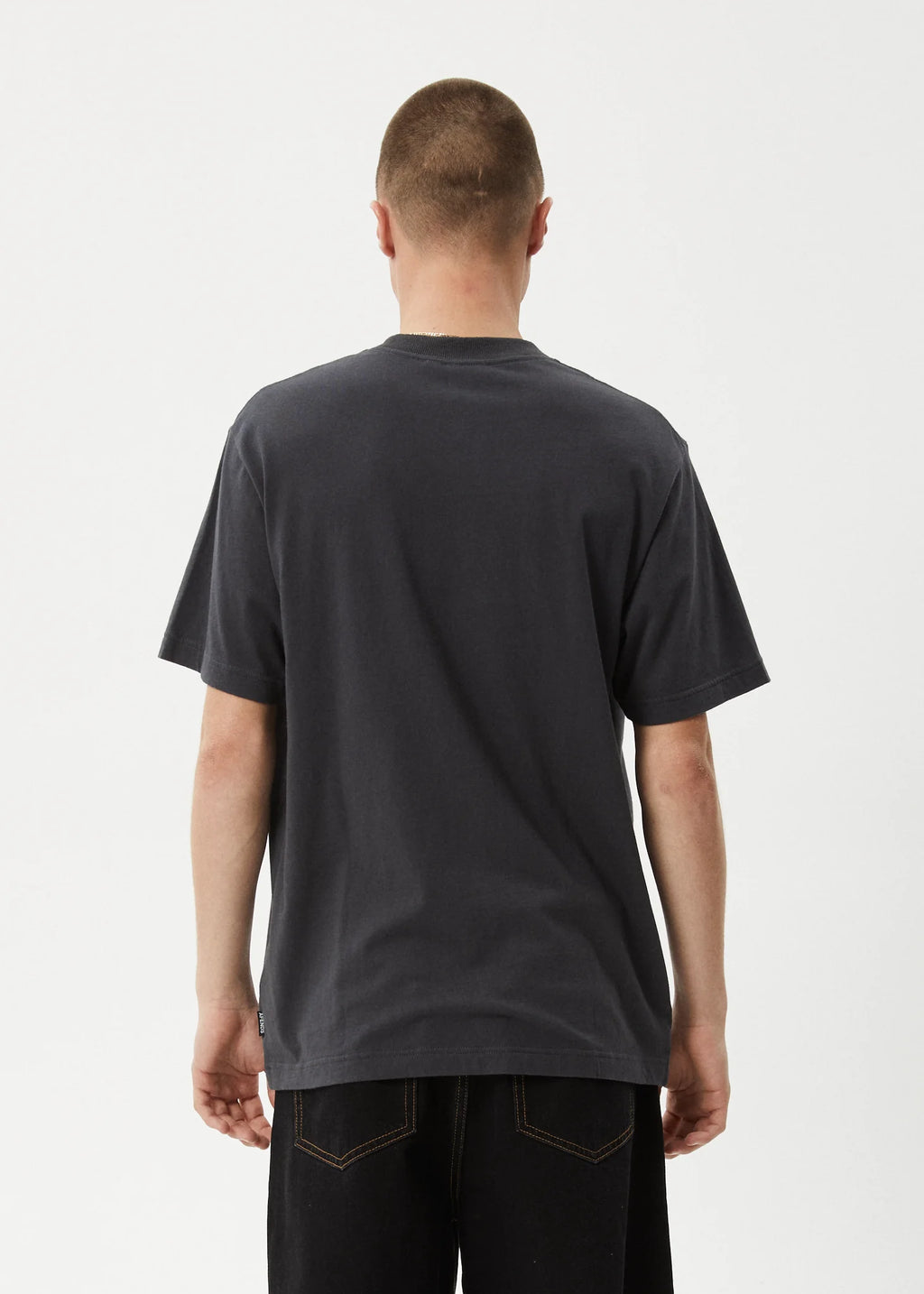 Afends Ember Retro Fit Tee Charcoal