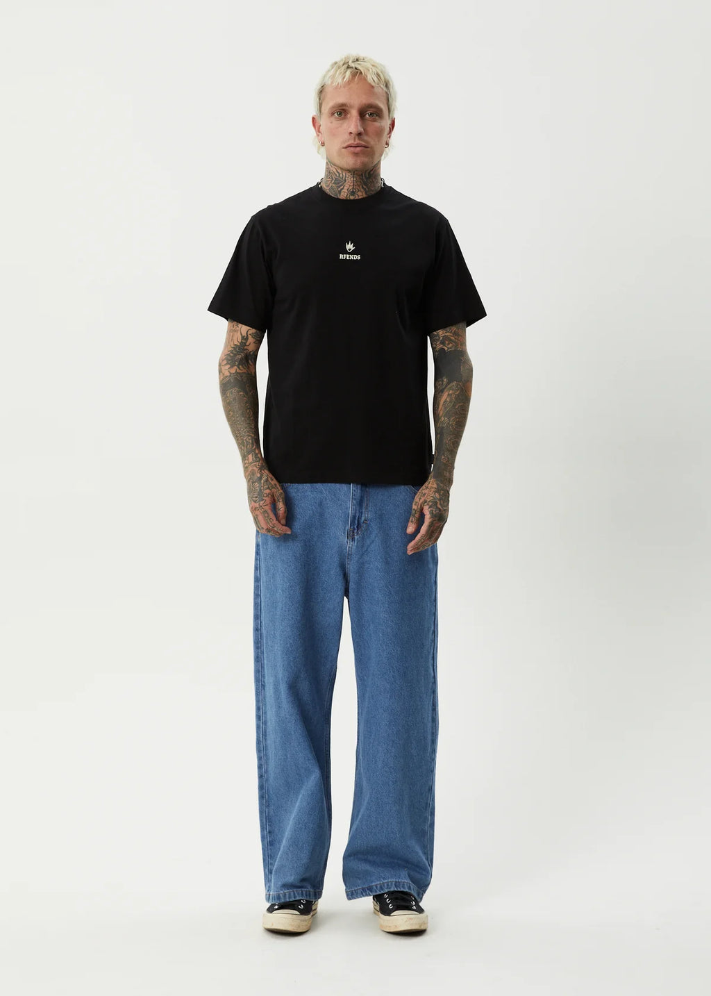 Afends Burnin Retro Tee Black