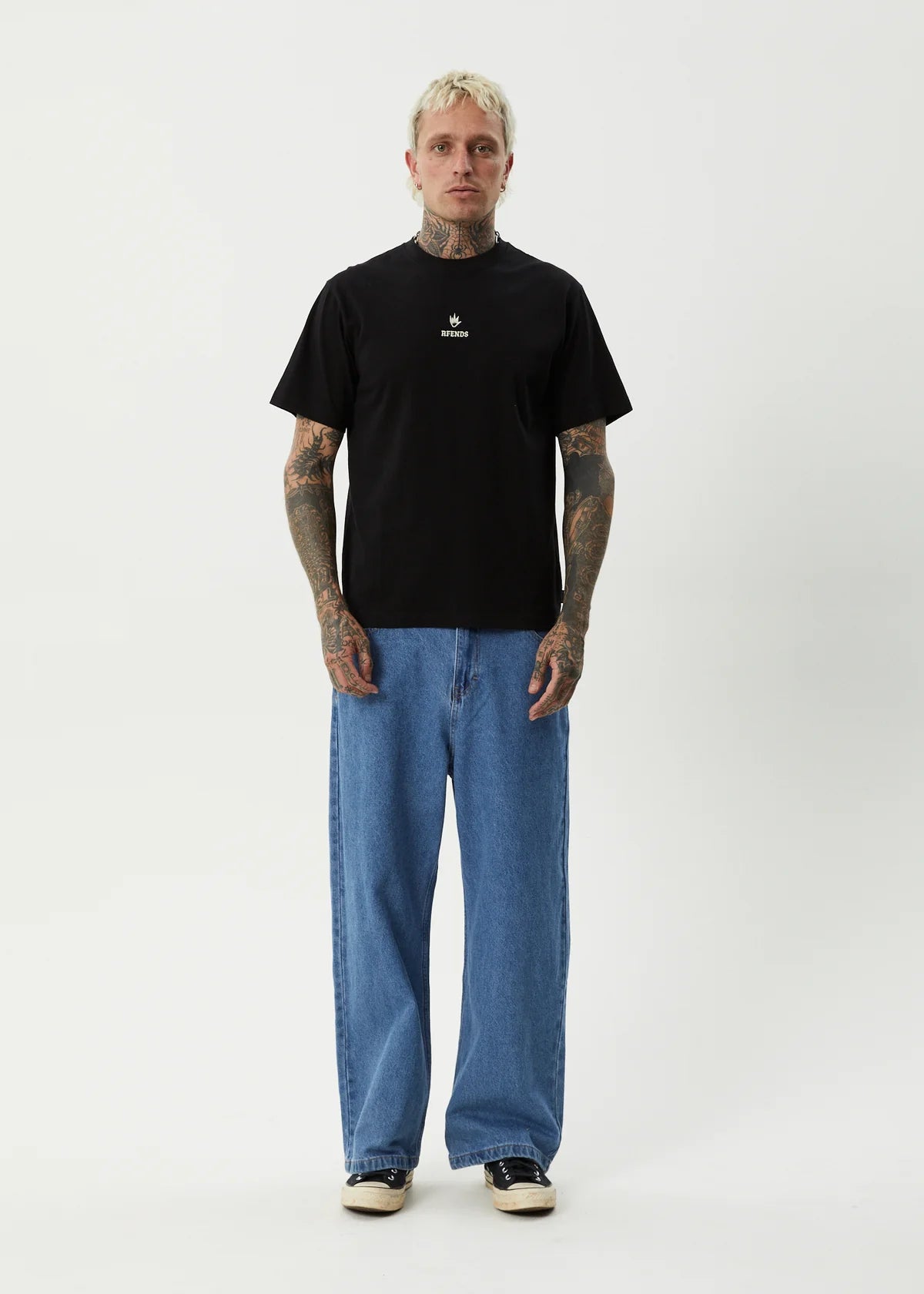 Afends Burnin Retro Tee Black