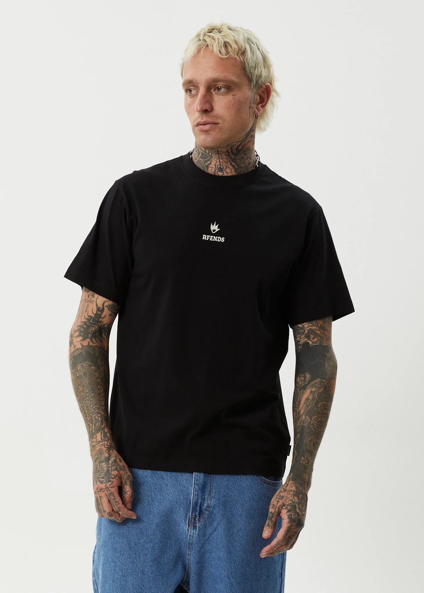 Afends Burnin Retro Tee Black