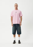 Afends Burnin Recycled Retro Fit Tee - Vintage Pink