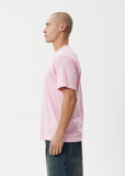 Afends Burnin Recycled Retro Fit Tee - Vintage Pink