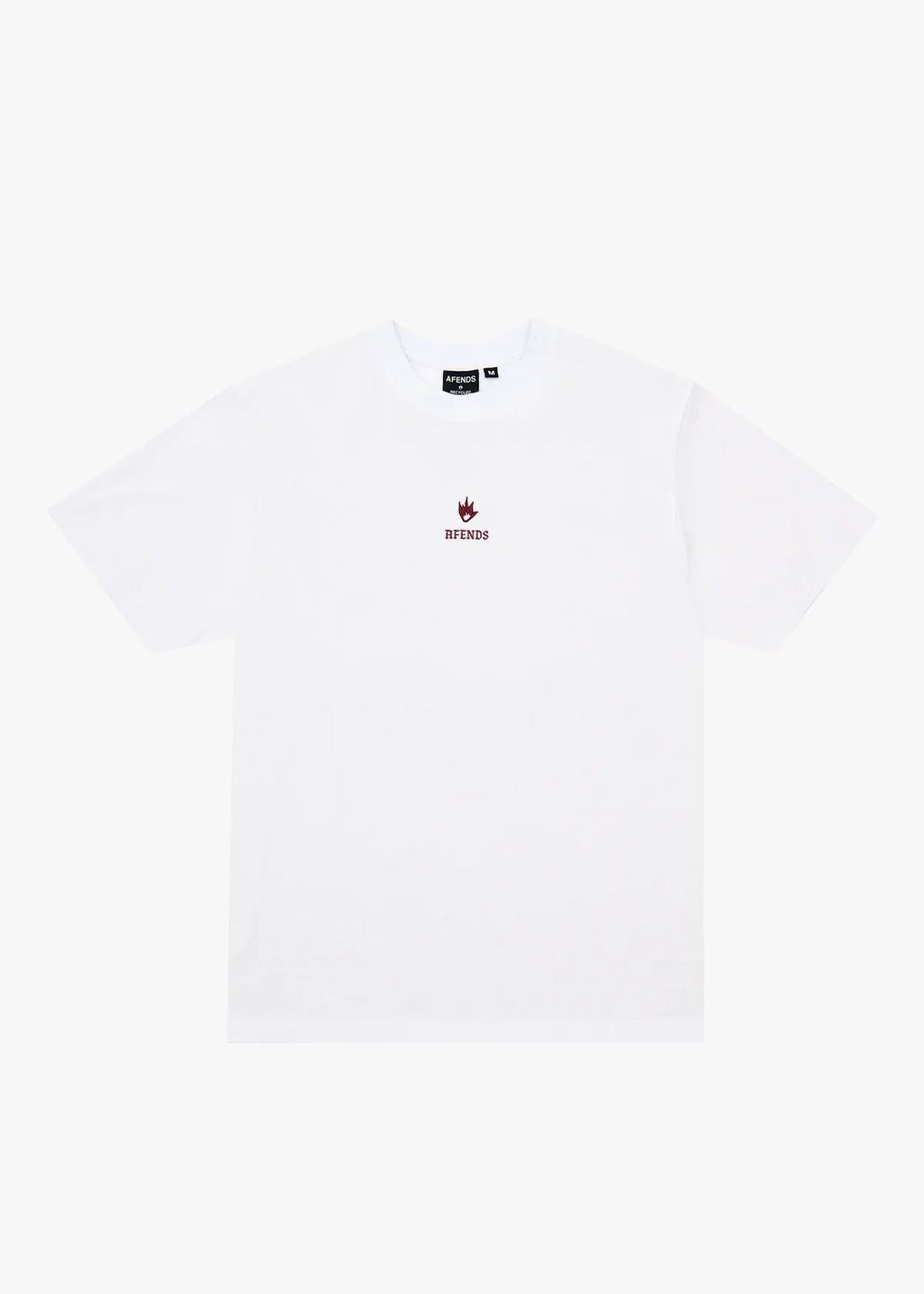 Afends Burnin Recycled Retro Fit Tee White