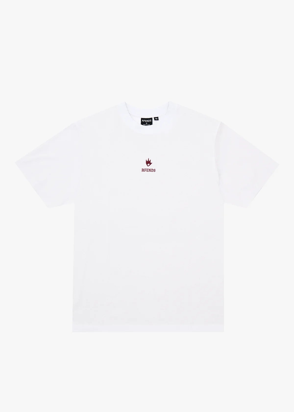 Afends Burnin Recycled Retro Fit Tee White