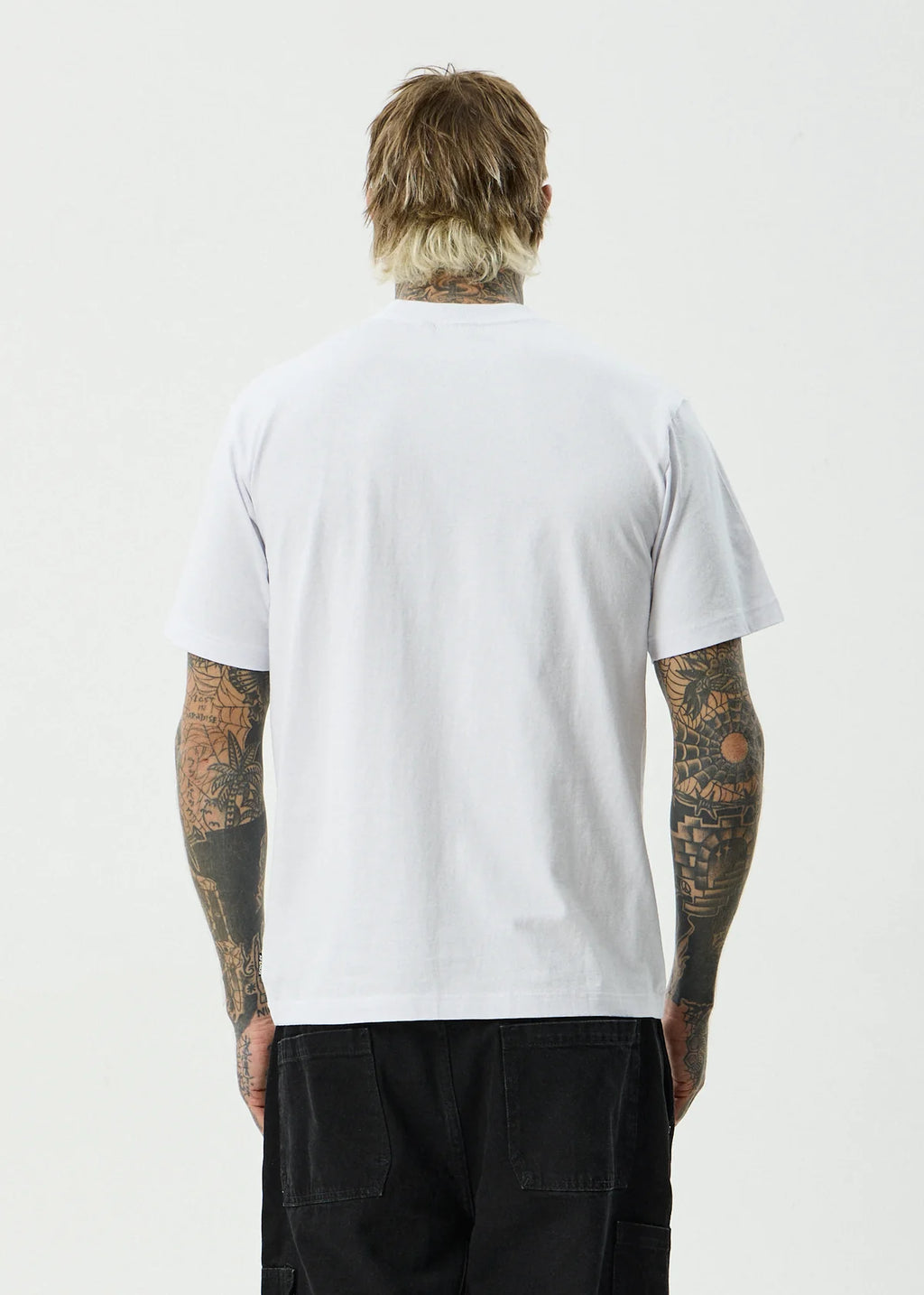 Afends Burnin Recycled Retro Fit Tee White