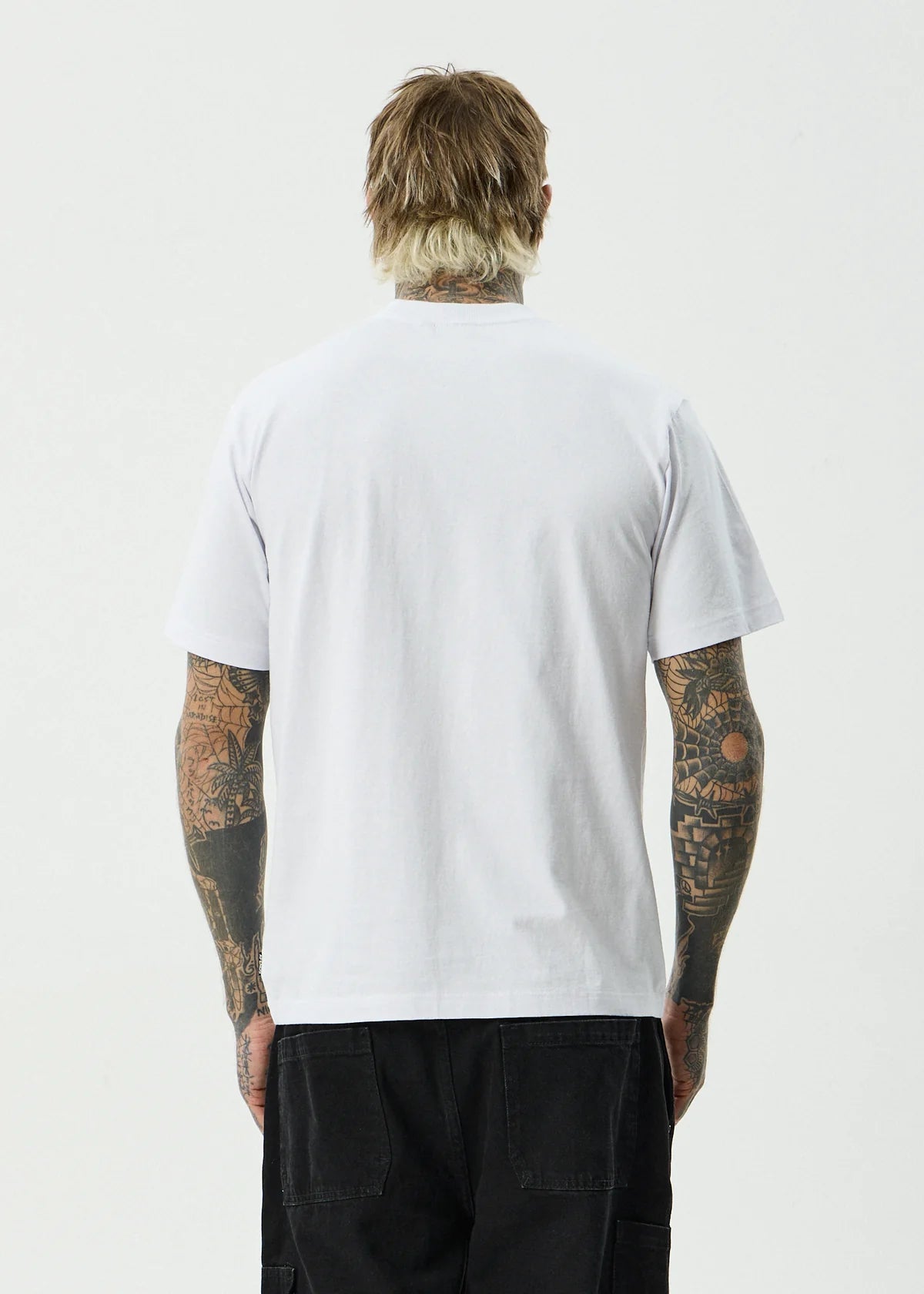 Afends Burnin Recycled Retro Fit Tee White